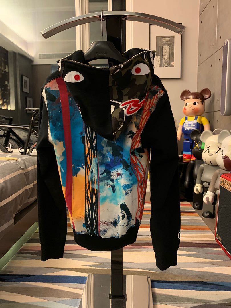 bape futura shark hoodie