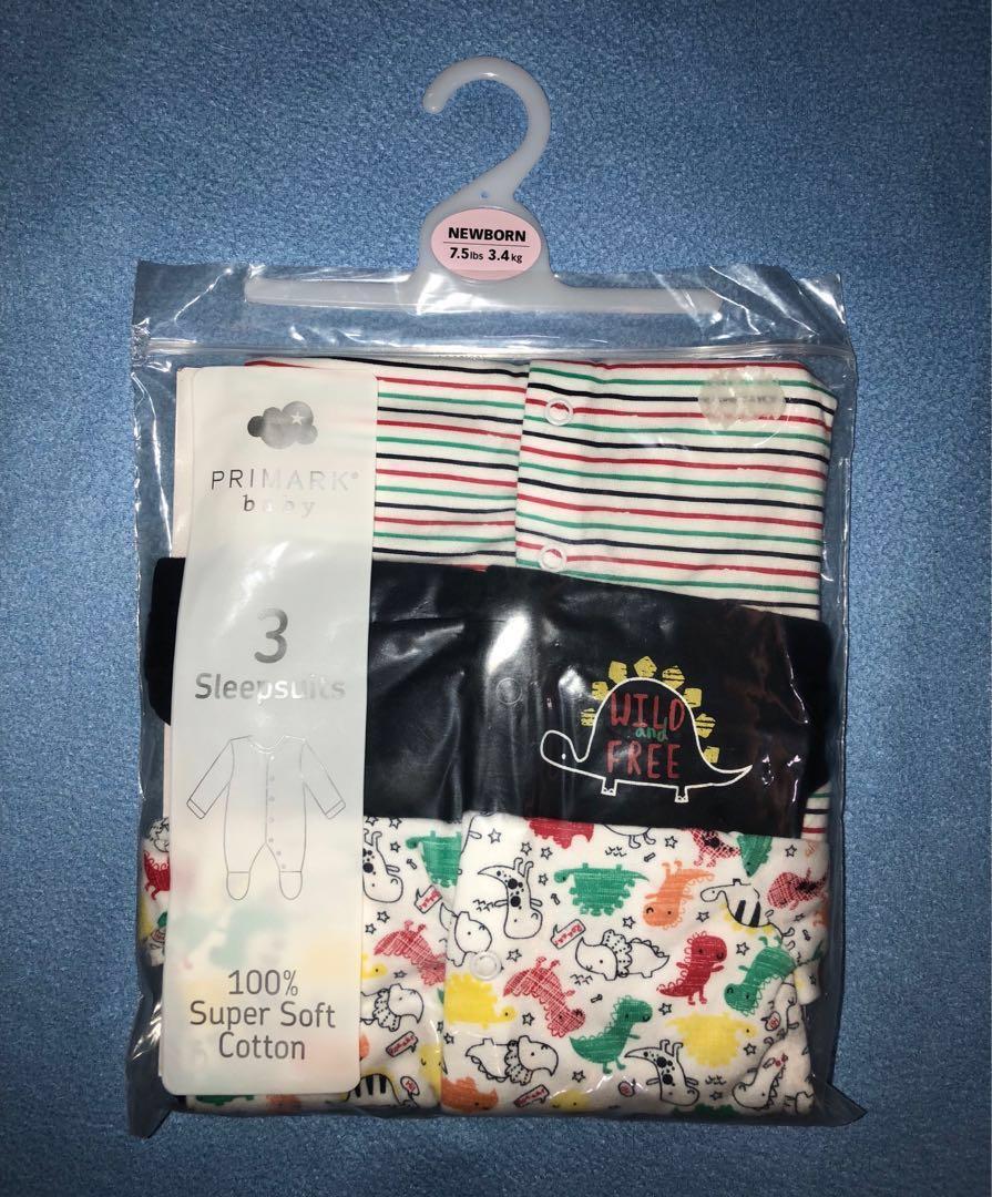 Primark baby cheap boy sleepsuits
