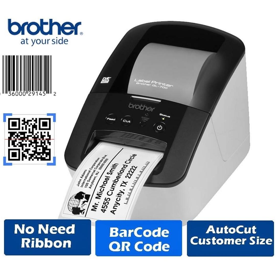 brother label printer barcode