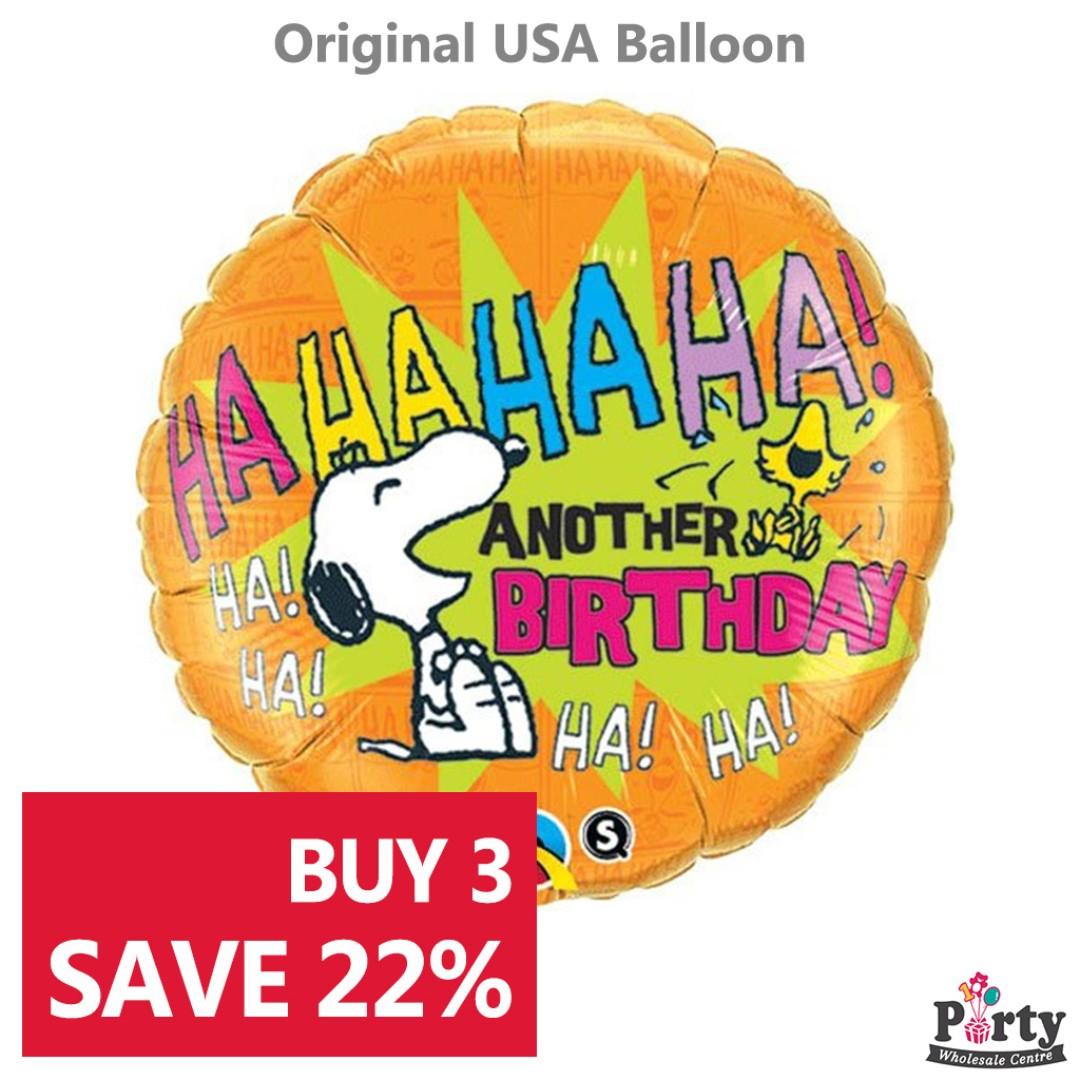 Buy 3 Save 22 Snoopy Peanuts Hahaha Another Birthday Foil Balloon