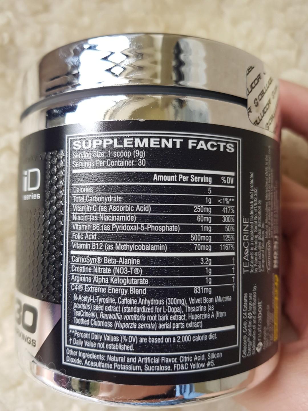 Cellucor C4 Extreme Energy Pre-workout Supplement, Sports ...