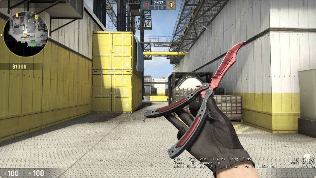 Csgo Butterfly Knife Slaughter Selling At 70 Toys Games Video Gaming In Game Products On Carousell - roblox butterfly knife games