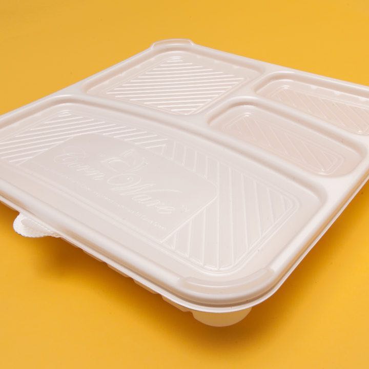 Disposable bento box (4 compartment) Cornware, Everything Else on Carousell