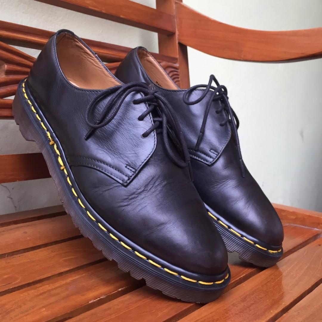 Dr martens 1461 pw black greasy sale