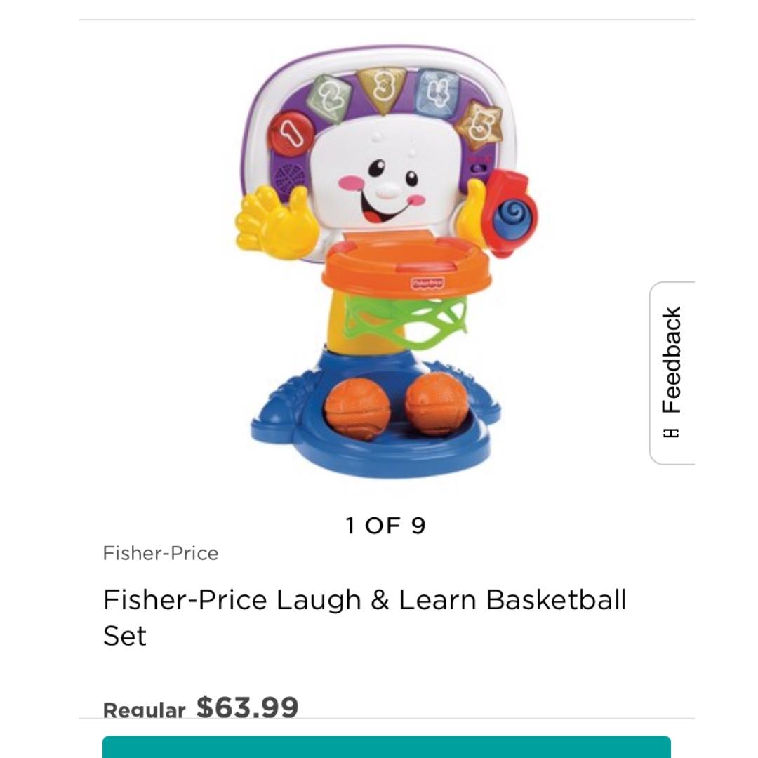 fisher price basketball hoop baby