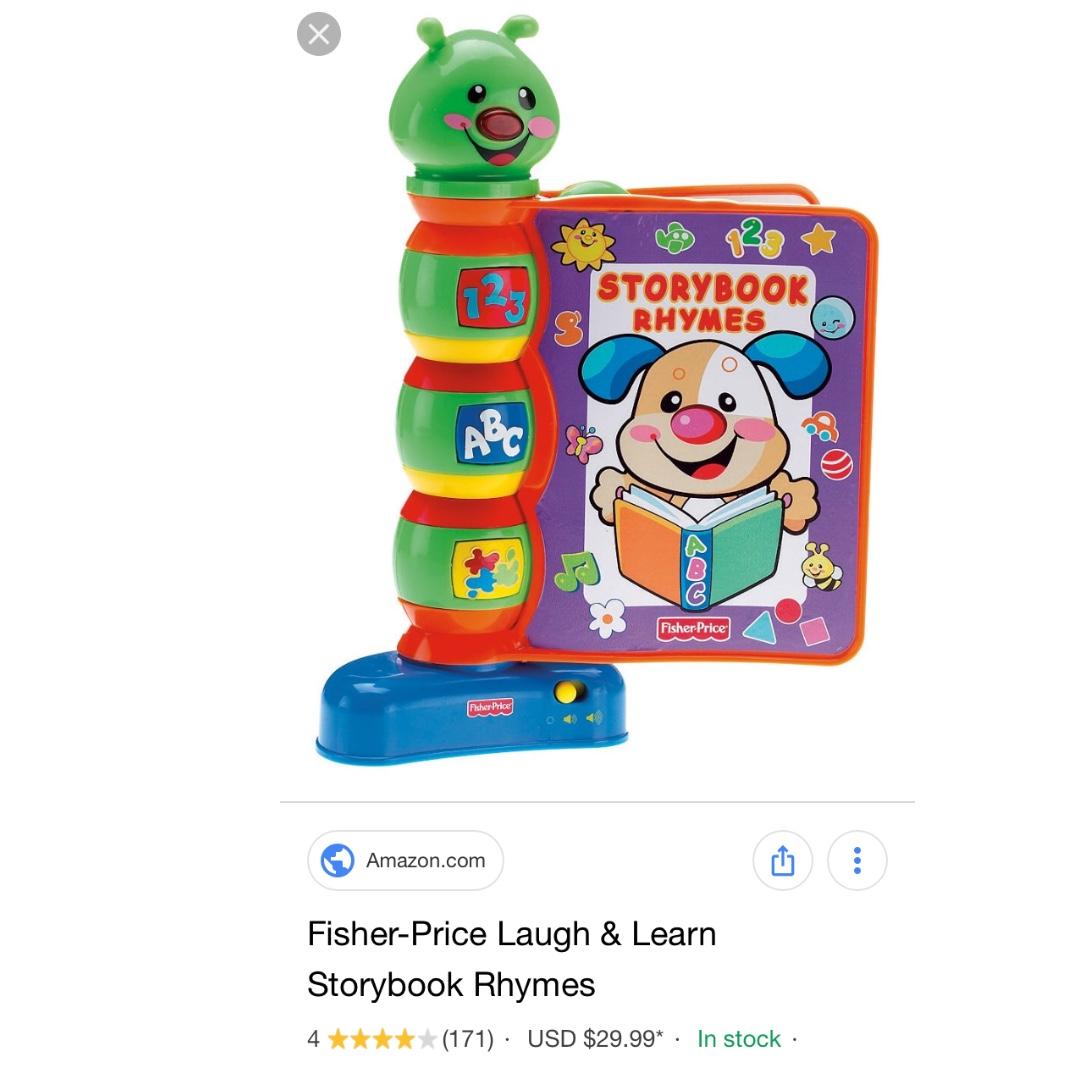 fisher price storybook rhymes musical toy