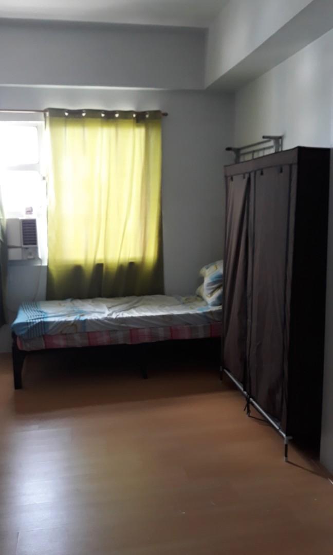 For rent: One Archer's Place East Tower (Category: Community) located in Taguig. Submitted by calmwolf_1de8e2 (Listing ID 212716713, Image 2). Description: For rent studio unit. Bare unit price but it is furnished. with water heater, bidet, AC, 2 tables, 1 single bed with pullout, mini ref, food storage, clothes cabinet. Assoc dues included. available starting July 2021.