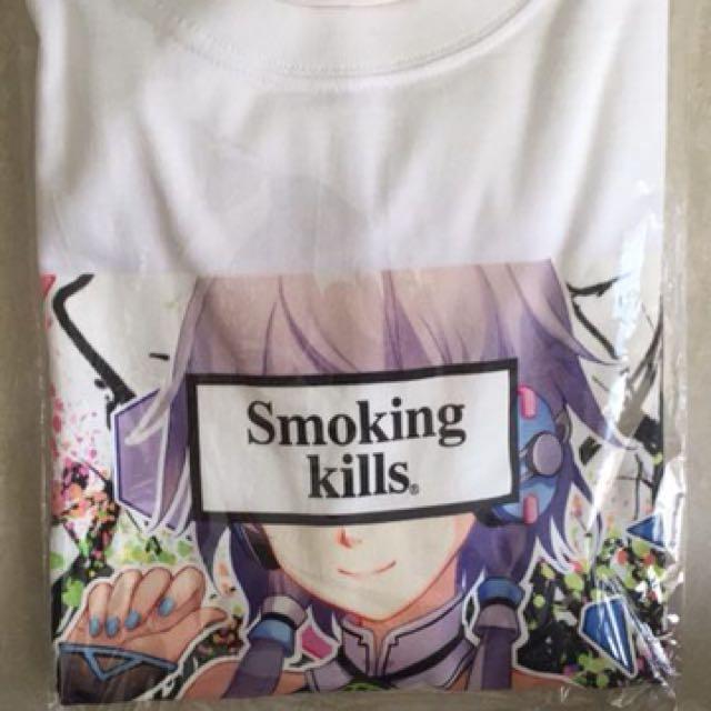 安い買付新品 FR2 × 洛天依 Smoking Kills Tシャツ M 黒 初音ミク Tシャツ/カットソー(半袖/袖なし)