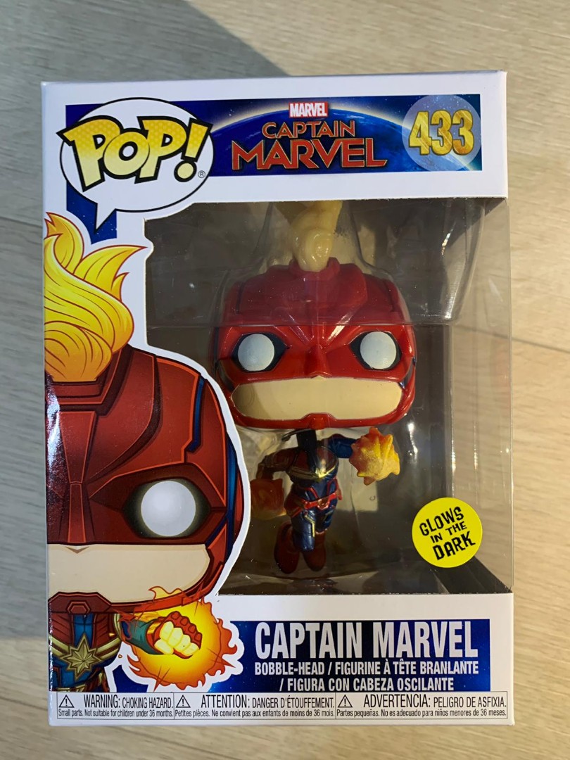 flying captain marvel funko pop