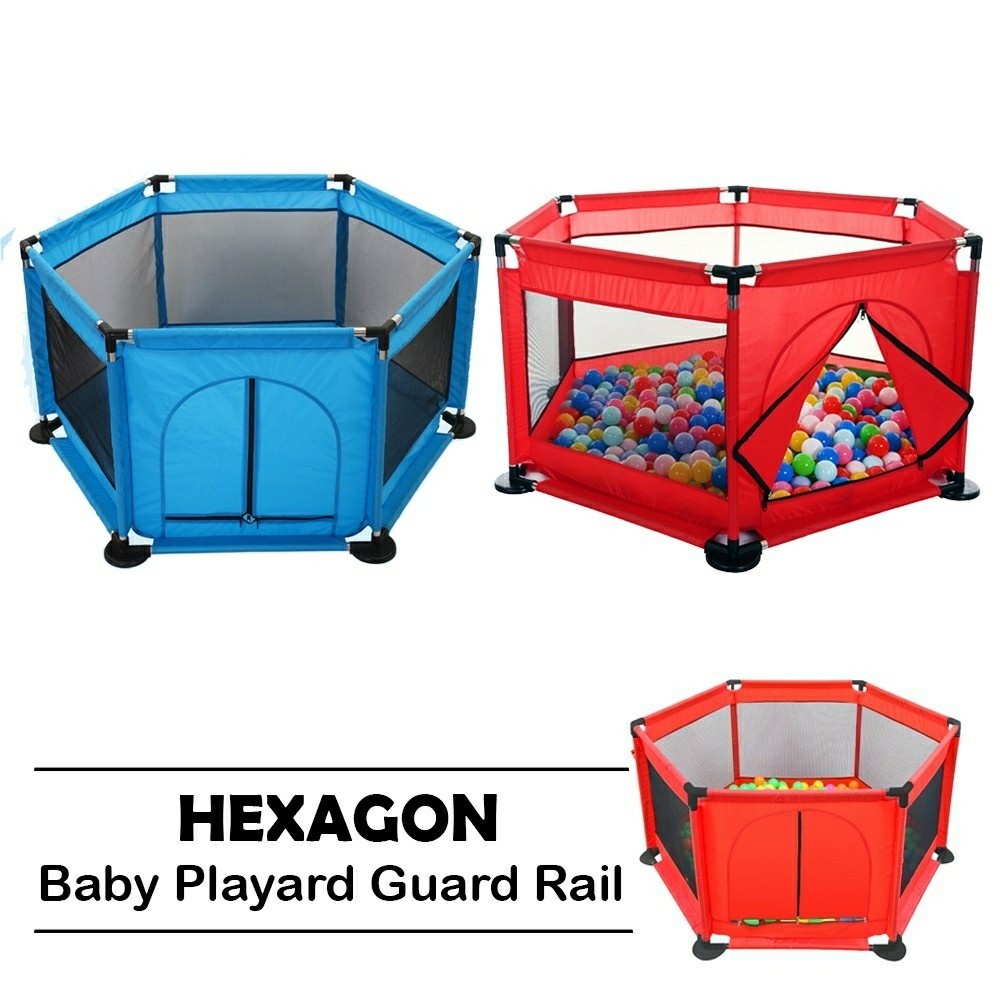 Hexagon Baby Kid Play Pen Play Yard Guard Rail, Babies & Kids, Baby