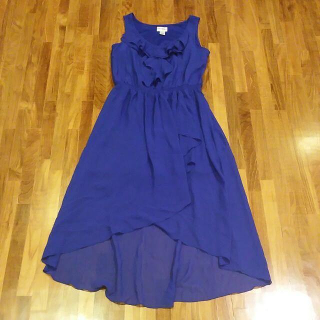 Kate Mallory Hi Lo Hem Blue Dress New L XL US 12 14 UK 14 16 Plus Size Women s Fashion Muslimah Fashion Dresses on Carousell