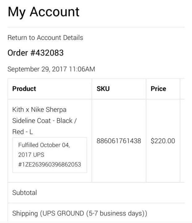 Kith x nike outlet sherpa sideline coat