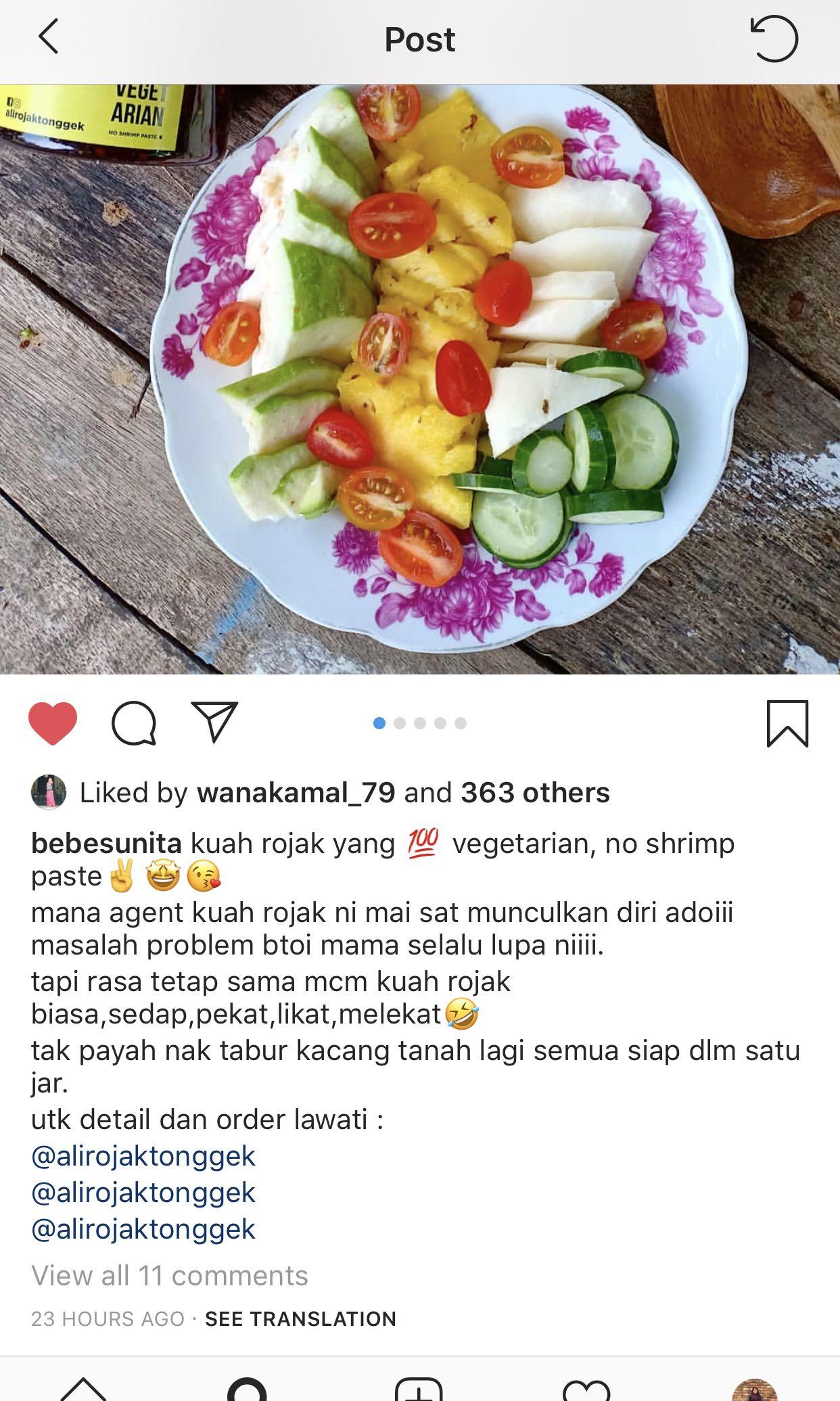 Kuah Rojak Ali Tonggek Food Drinks Packaged Snacks On