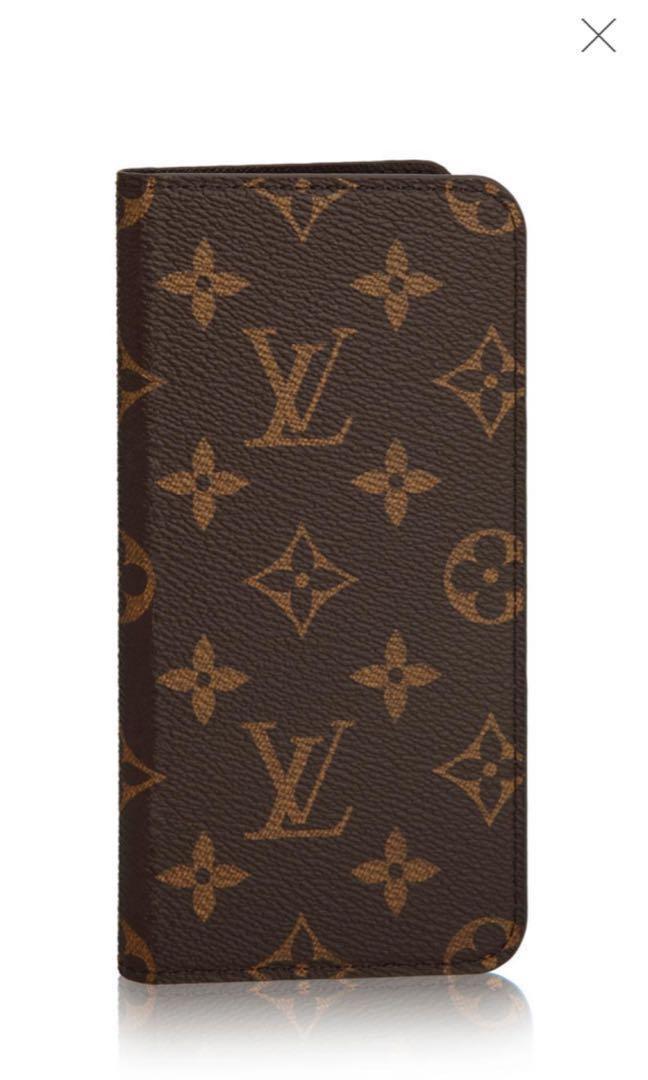LV Folio case for iPhone 7 8 Plus Mobile Phones Gadgets Mobile Gadget Accessories Cases Sleeves on Carousell