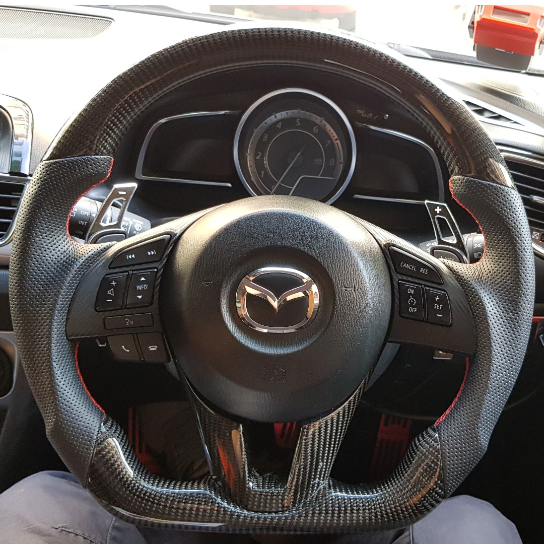 2014 mazda 3 store steering wheel size