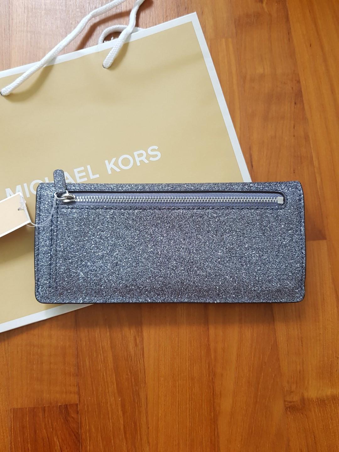 Michael kors wallet dusty blue sale