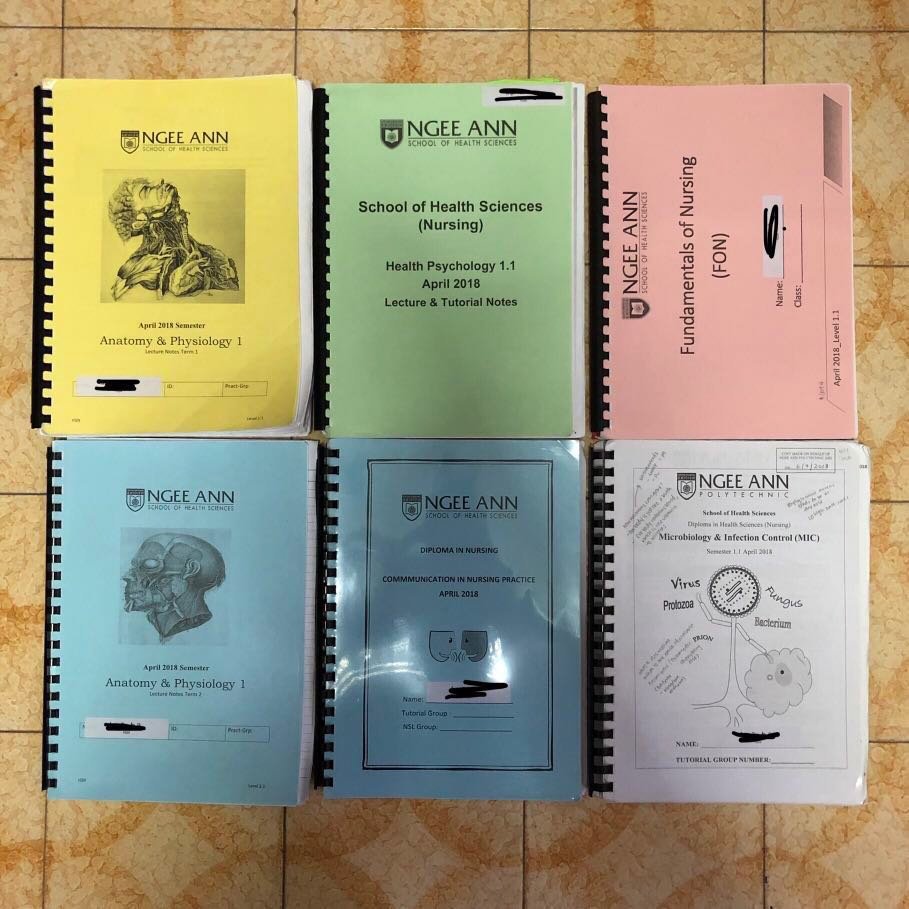 Ngee Ann Poly Nursing Year 1 Sem 1 Notes Books Stationery Textbooks Tertiary On Carousell