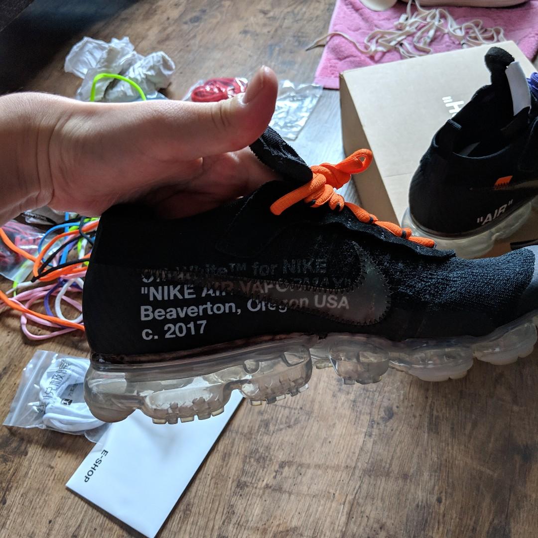 Off white clearance vapormax black 2018