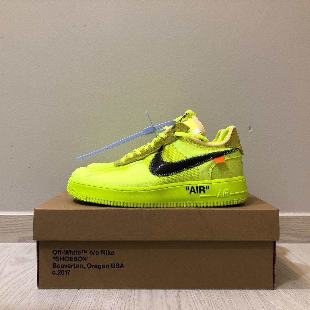 off white yellow af1