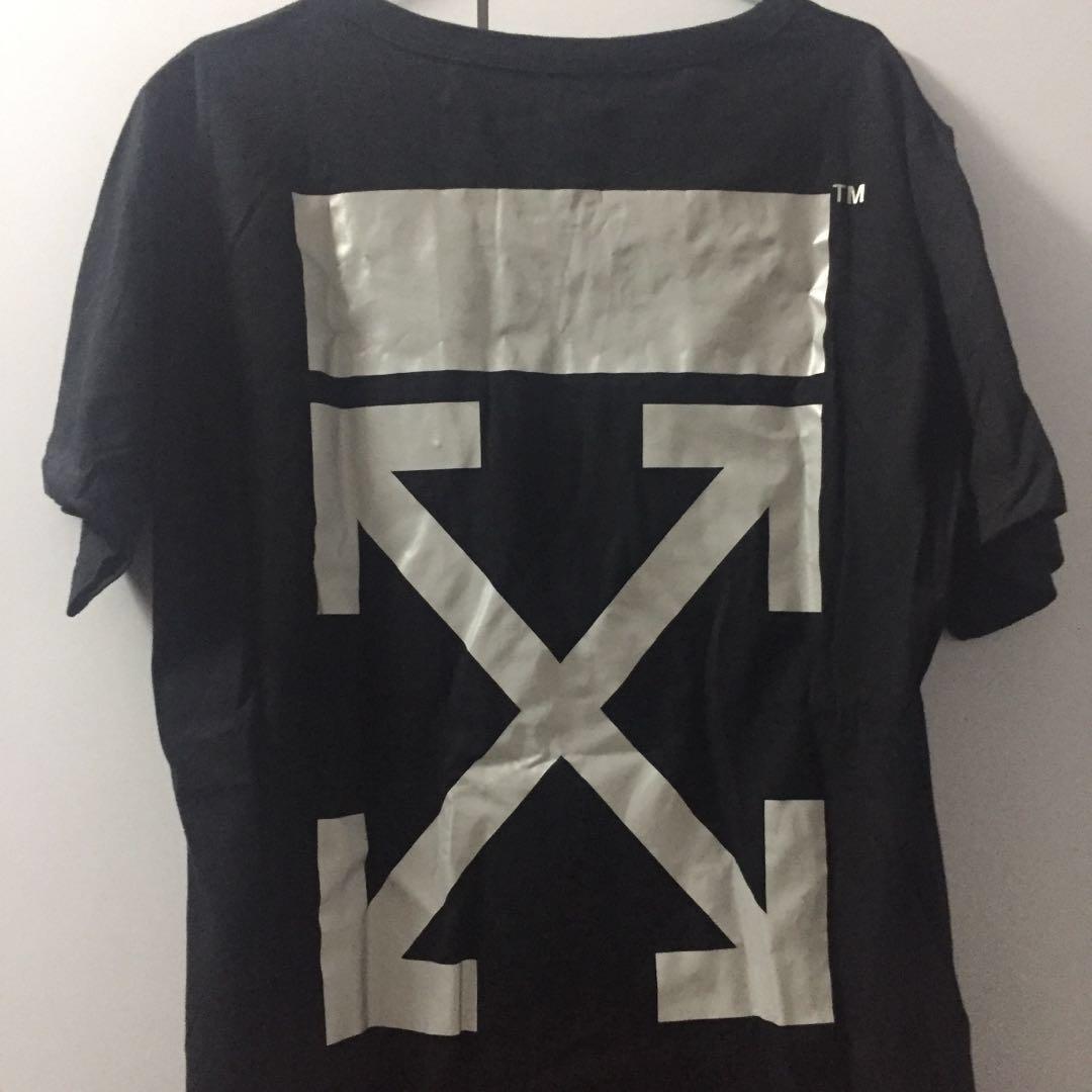 off white reflective tee