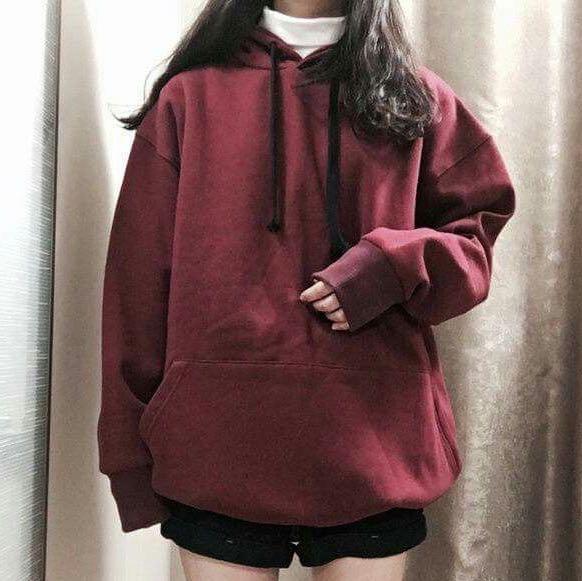 Maroon oversized clearance hoodie