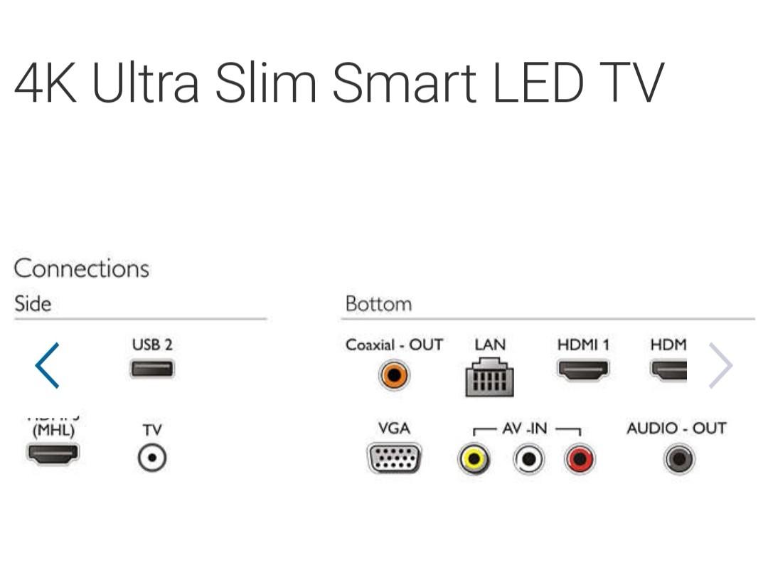 Philips 55 Inch UHD ultra Slim Smart tv With 3 Years Warrenty!, TV ...
