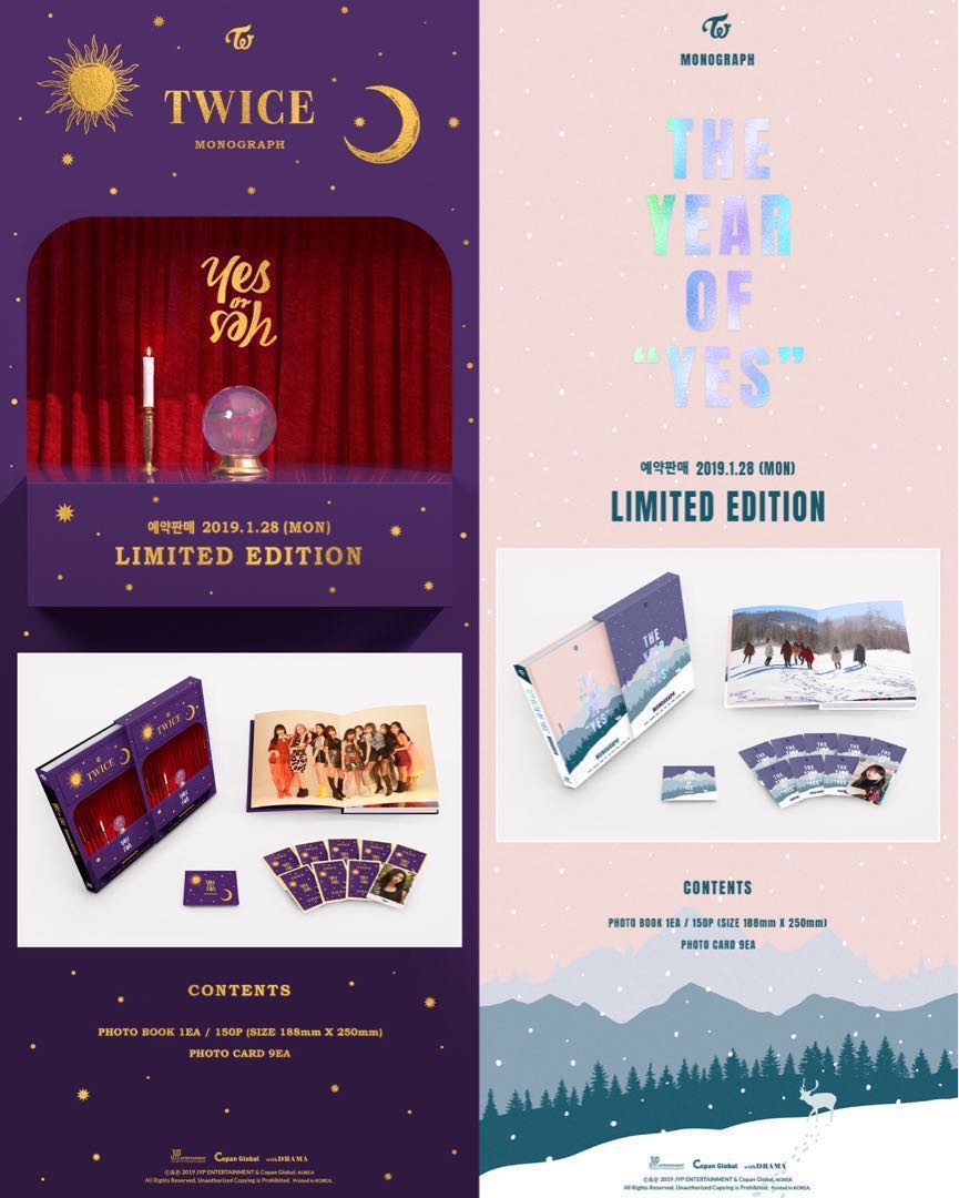 TWICE yes or yes monogragh NEW SEALED TWICE THE YEAR OF YES