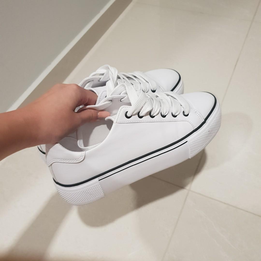 white shoes pull and bear
