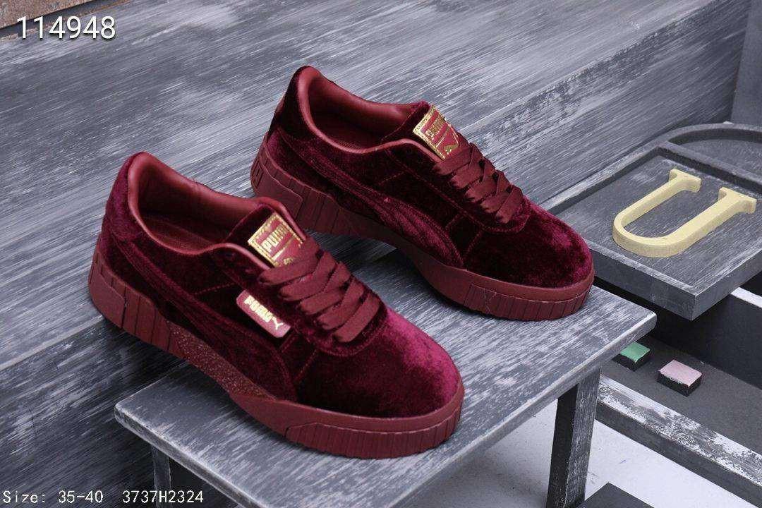 puma cali velvet red