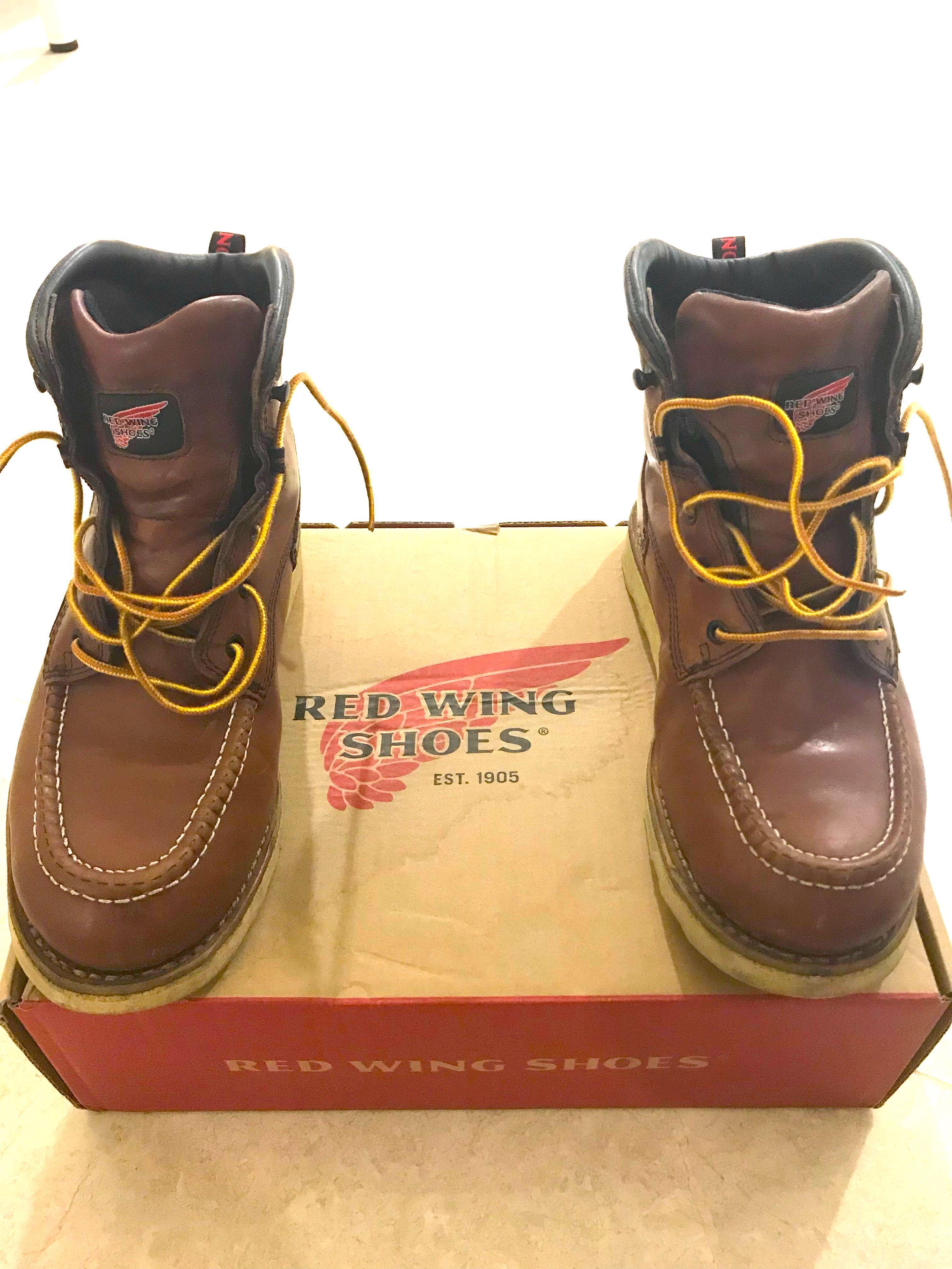 red wing slip on boots