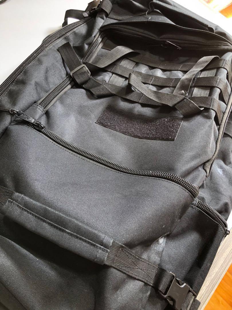 SAF EMART Heavy Duty Black Mission Backpack, Men's Fashion, Bags ...