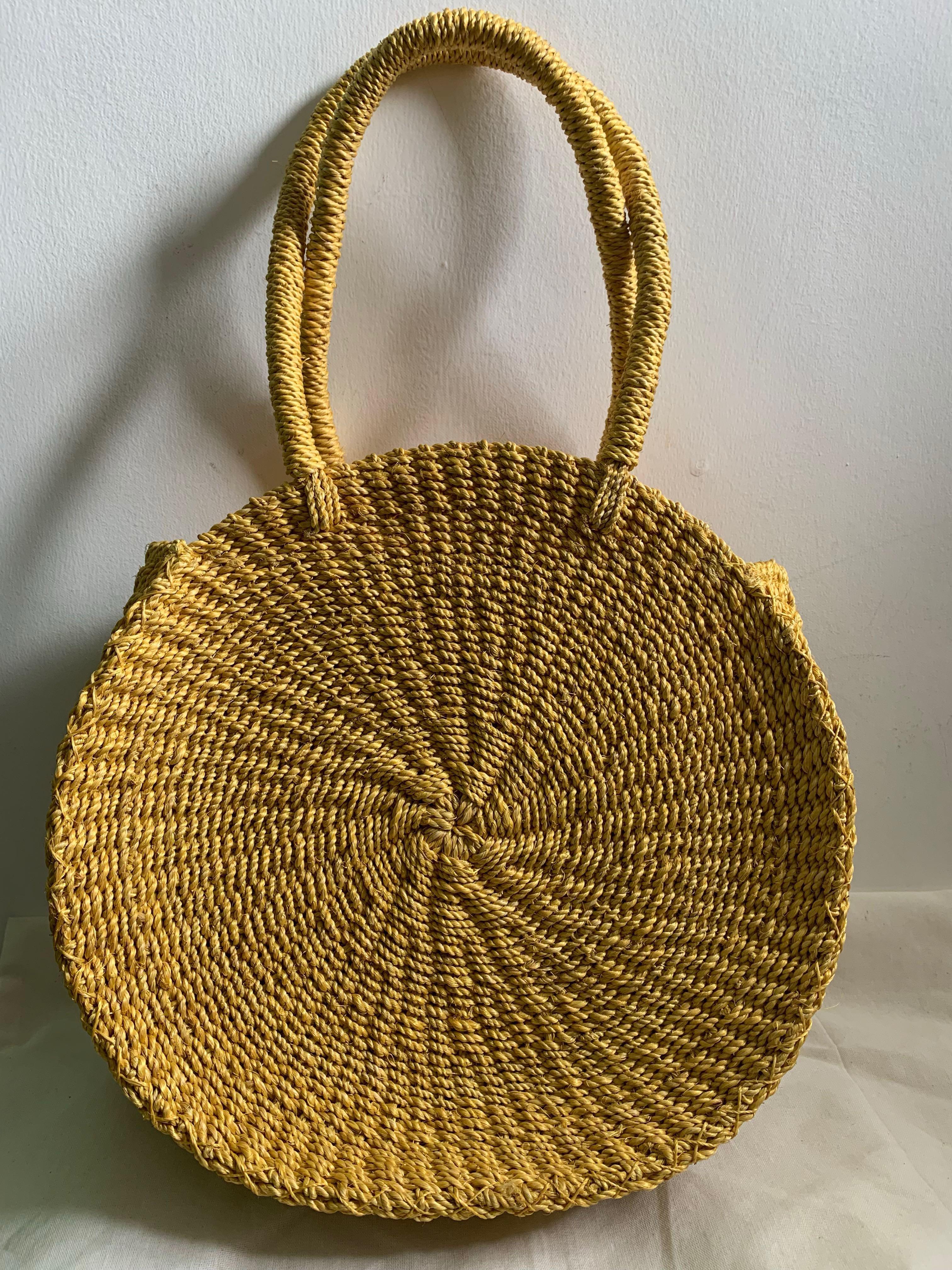SALE New Abaca Round Bag