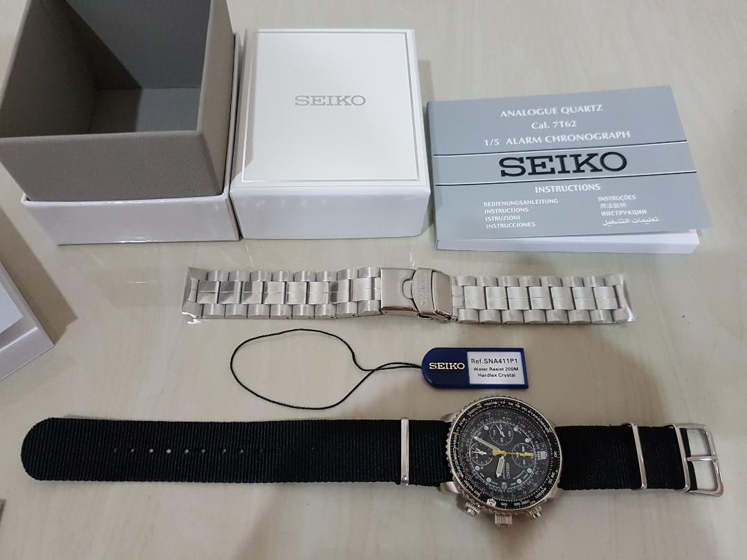 Seiko flightmaster sna411 manual deals