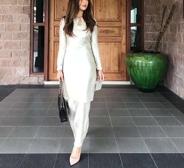 Shantung Silk Baju Kurung, Women's