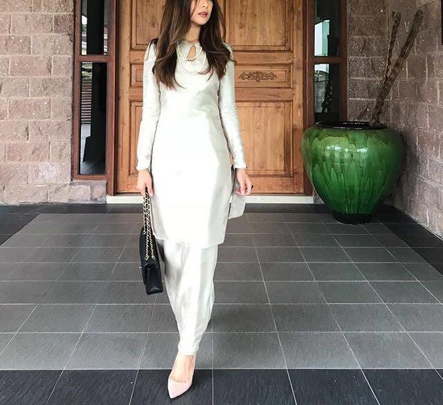Baju kurung shantung silk clearance