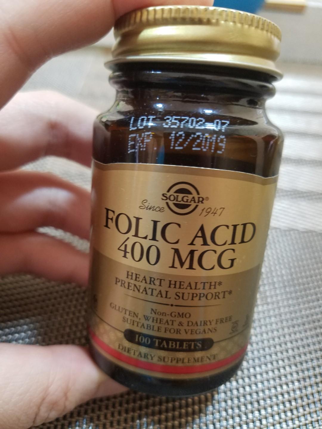 solgar folic acid 400 mcg