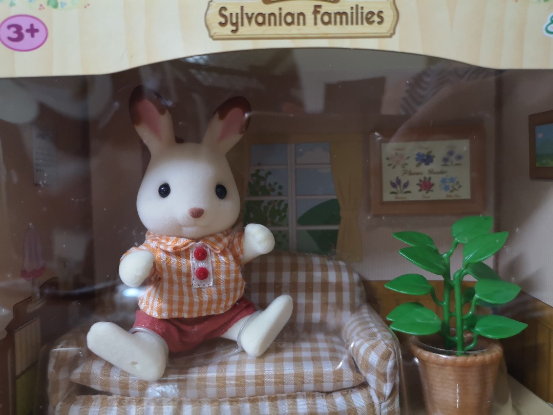 sylvanian families chocolate rabbit father set