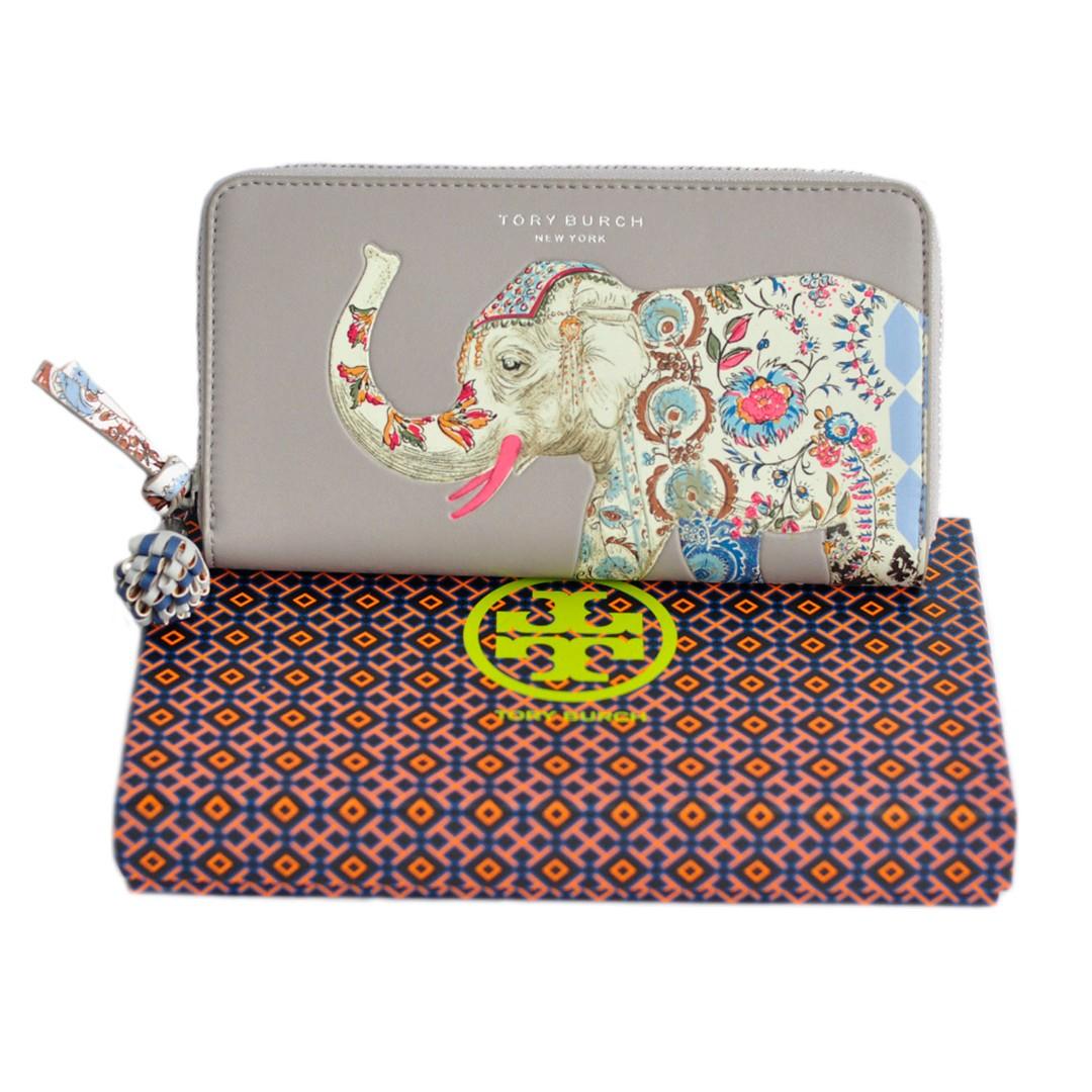 Tory Burch Elephant Zip Continental Wallet Fesyen Wanita Tas