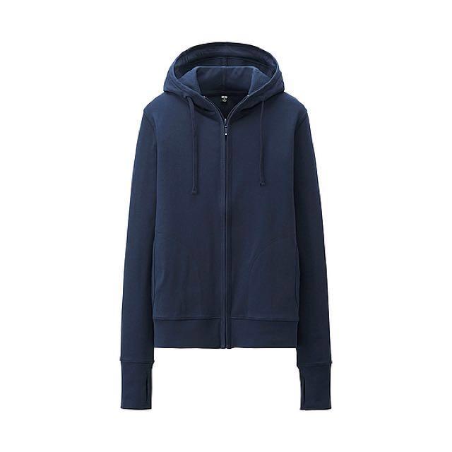 Uniqlo navy blue jacket on sale