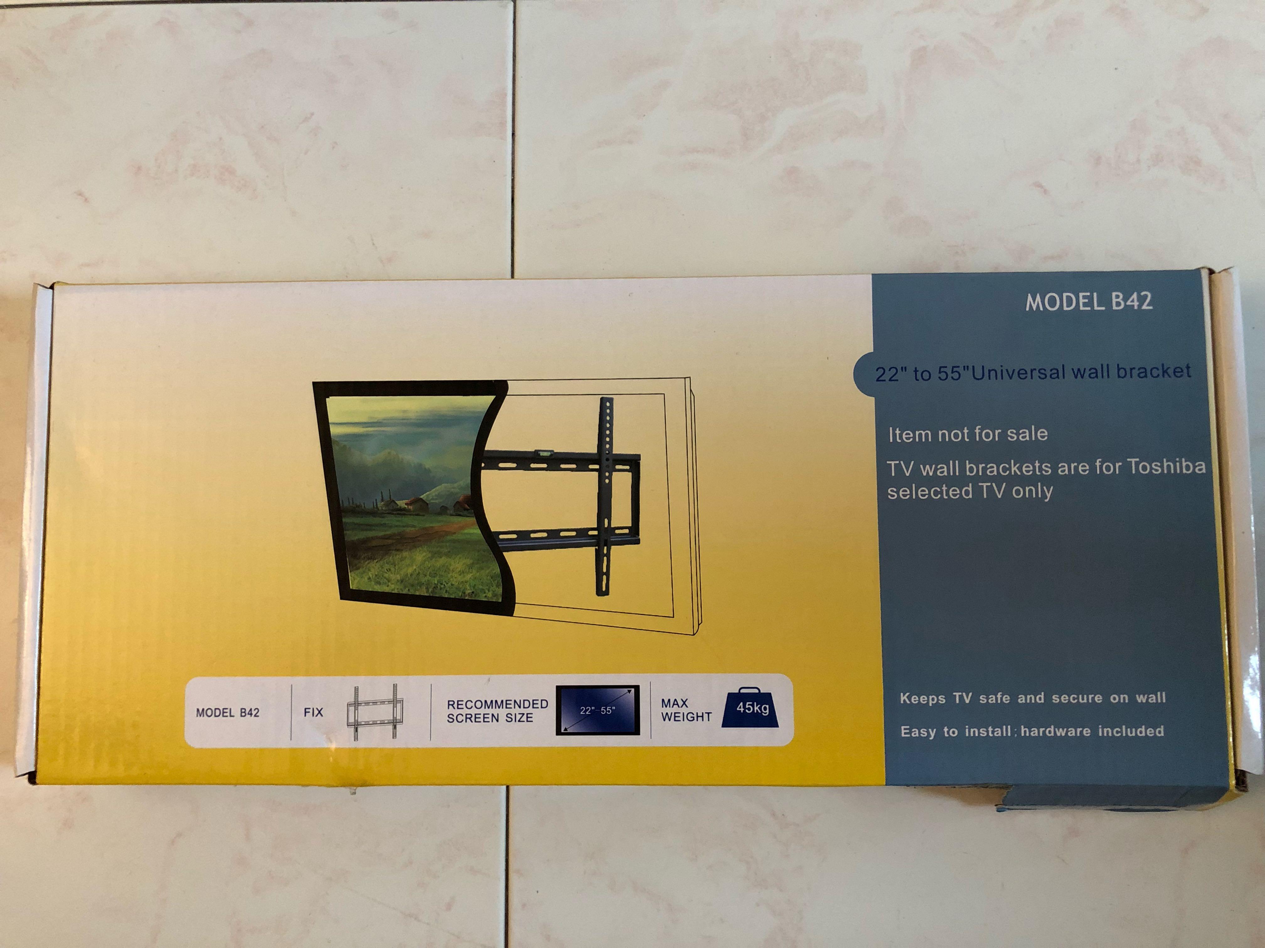 Universal TV wall bracket, TV & Home Appliances, TV & Entertainment, TV