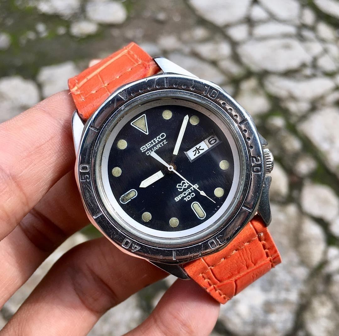 Vintage Seiko SQ Sports 100 Diver Watch, 7546 - 6040, Men's Fashion,  Watches & Accessories, Watches on Carousell