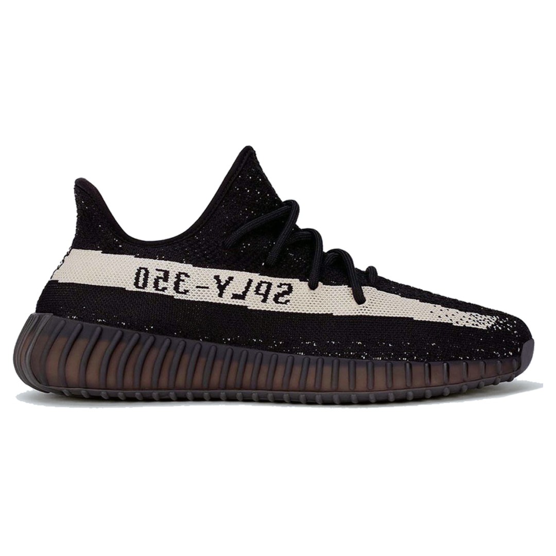 yeezy black white