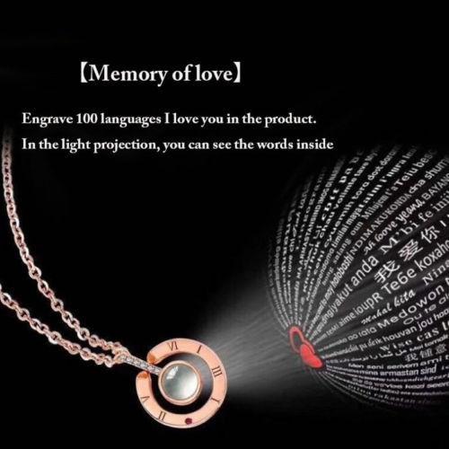 I love you necklace discount in 100 languages pandora