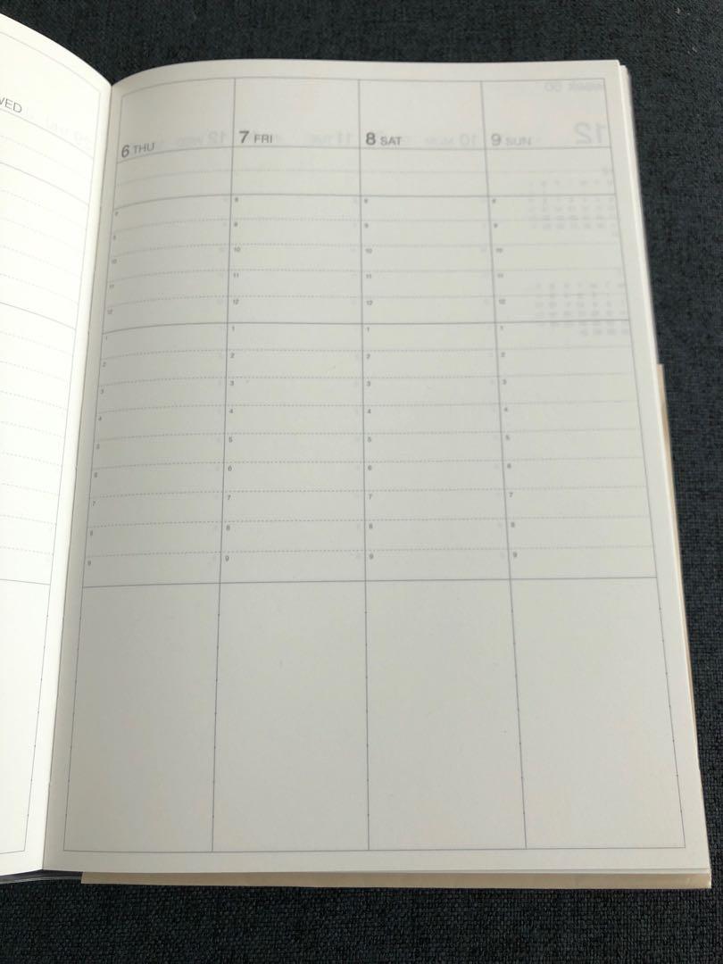 2019 Muji Daily Planner, Hobbies & Toys, Stationery & Craft, Stationery