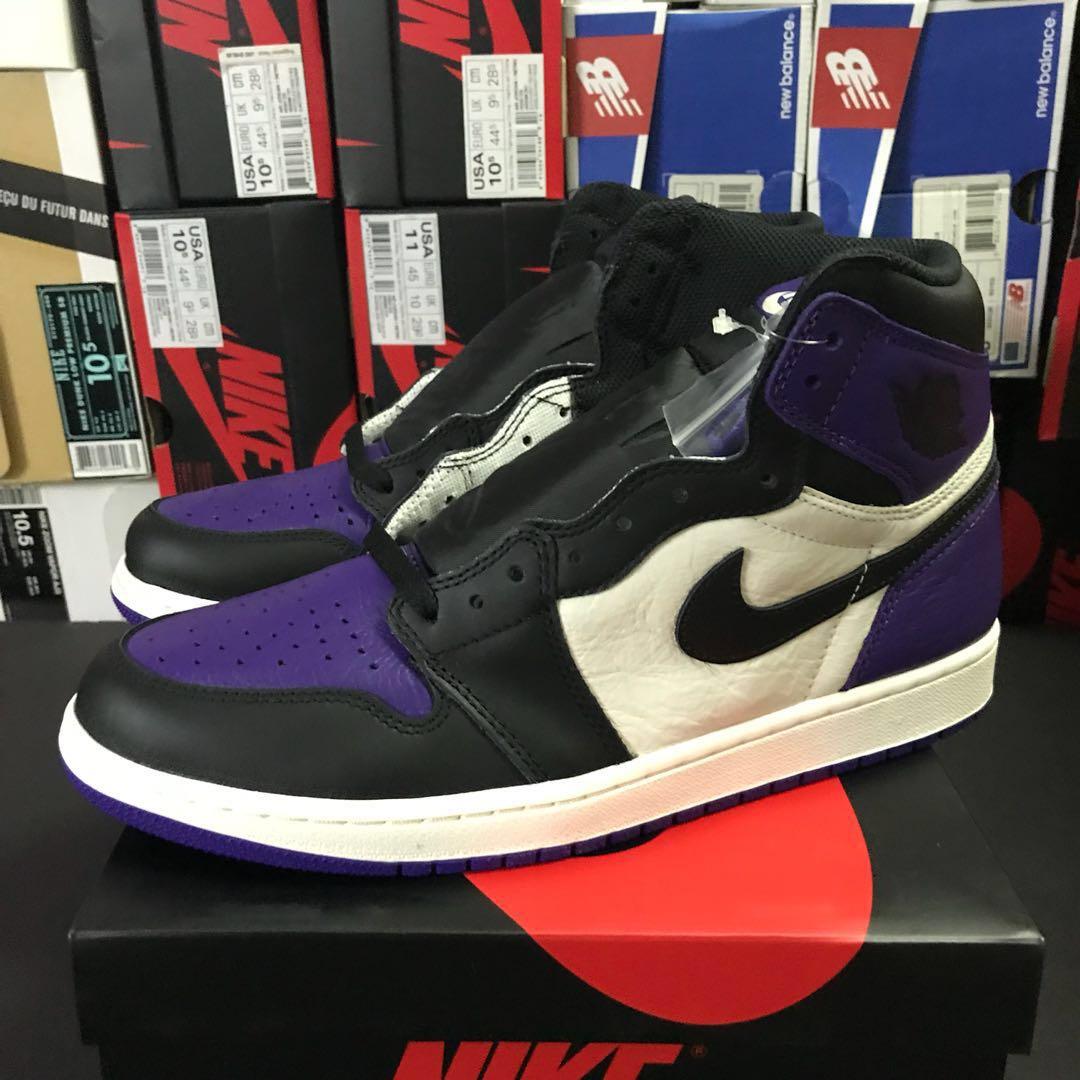 Air Jordan 1 Court Purple Size US 10.5 Men s Fashion Footwear