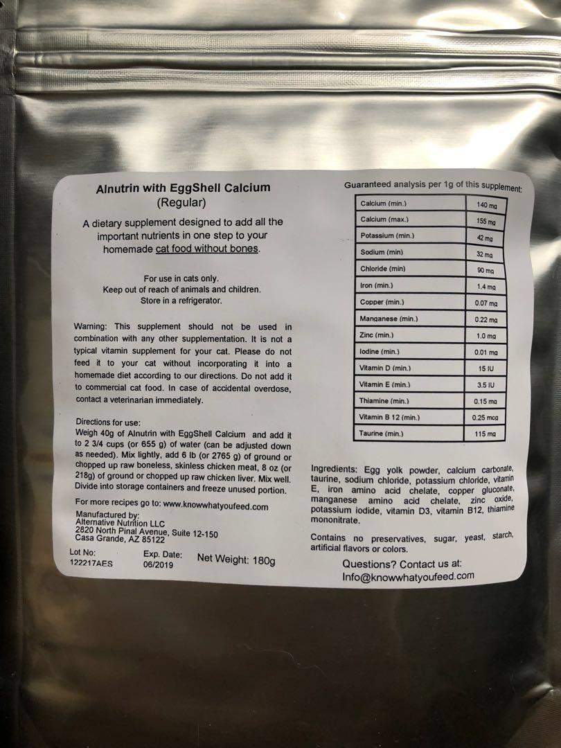Alnutrin with EggShell Calcium Pet Supplies Pet Food on Carousell