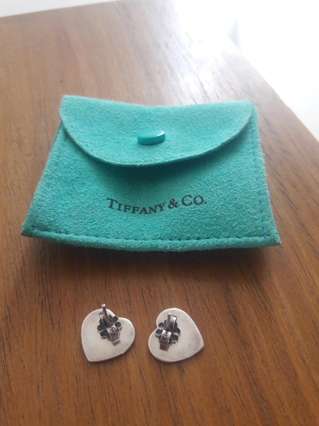 Tiffany Heart tag earrings 