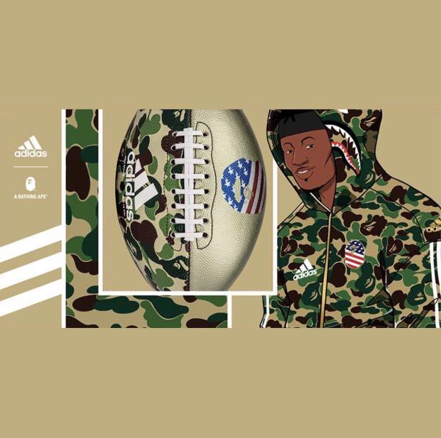 Bape x adidas nfl sale