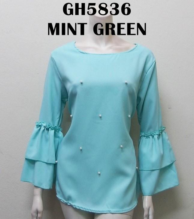 Buy Reena Fashion Comocrepe Blouse Muslimah Lengan Panjang Long Sleeves Manik Batu Seetracker Malaysia