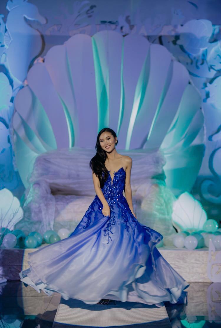 Blue Debut Gown Women s Fashion Dresses Sets Evening dresses gowns on Carousell